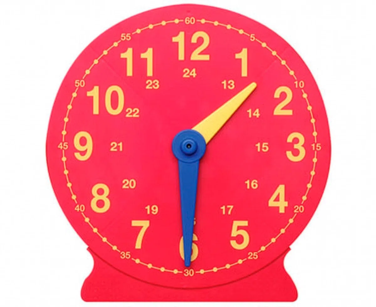 Betzold - Demonstrations-Uhr - Durchmesser 41 cm Lernuhr Kinder, Mathe Rechenuhr