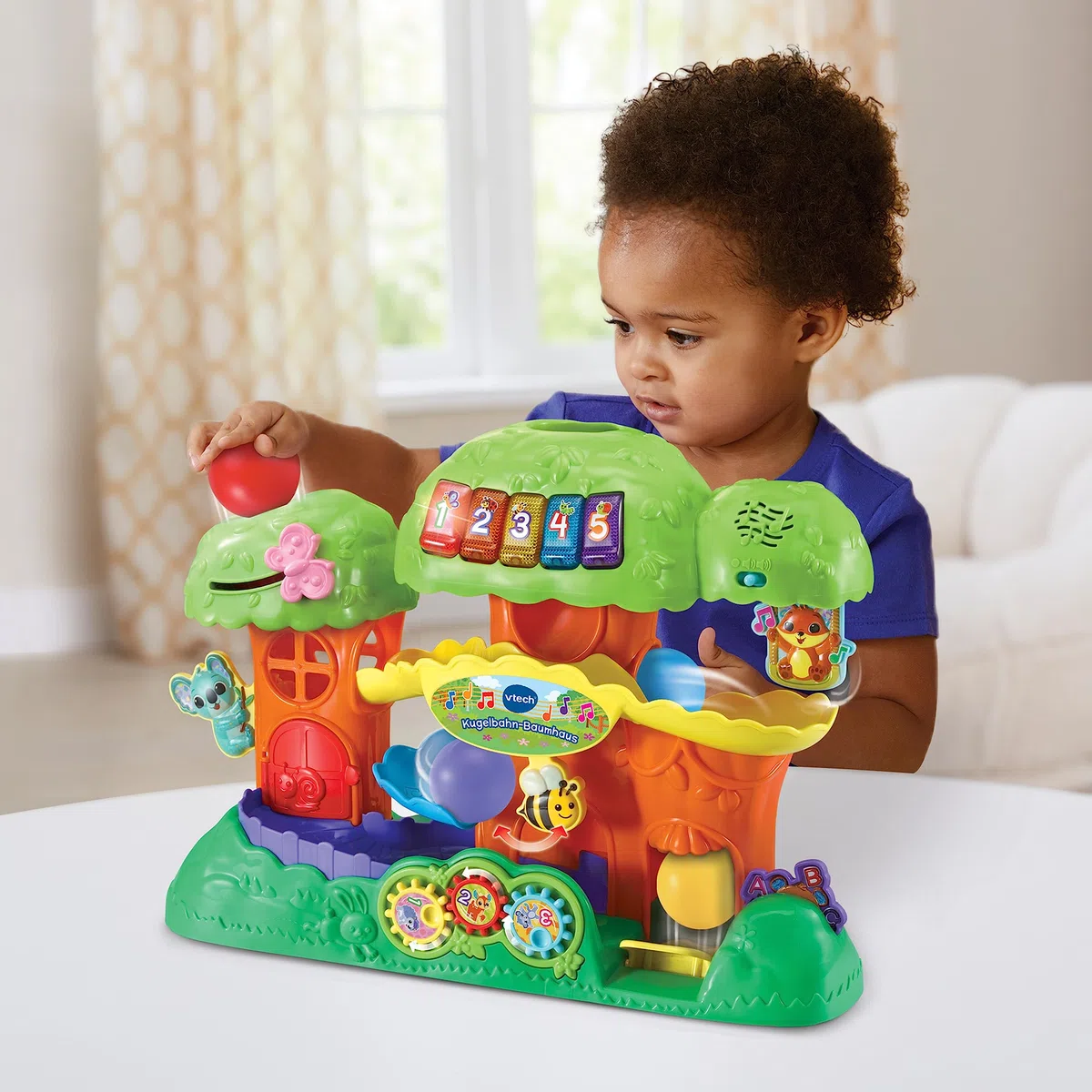 VTech Baby Kugelbahn-Baumhaus mit 4 Bällen & Leuchttasten
