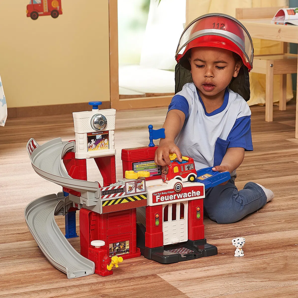 VTech TUT TUT Baby Flitzer Feuerwache - Spielset mit Feuerwehrauto