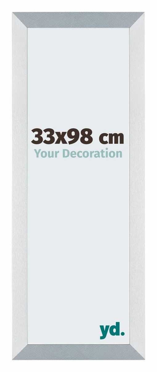 yd. Your Decoration - Puzzlerahmen 33x98 - Aluminium Gebürstet - Puzzlerahmen 500-1000 Teile - Holz Bilderrahmen - Mura
