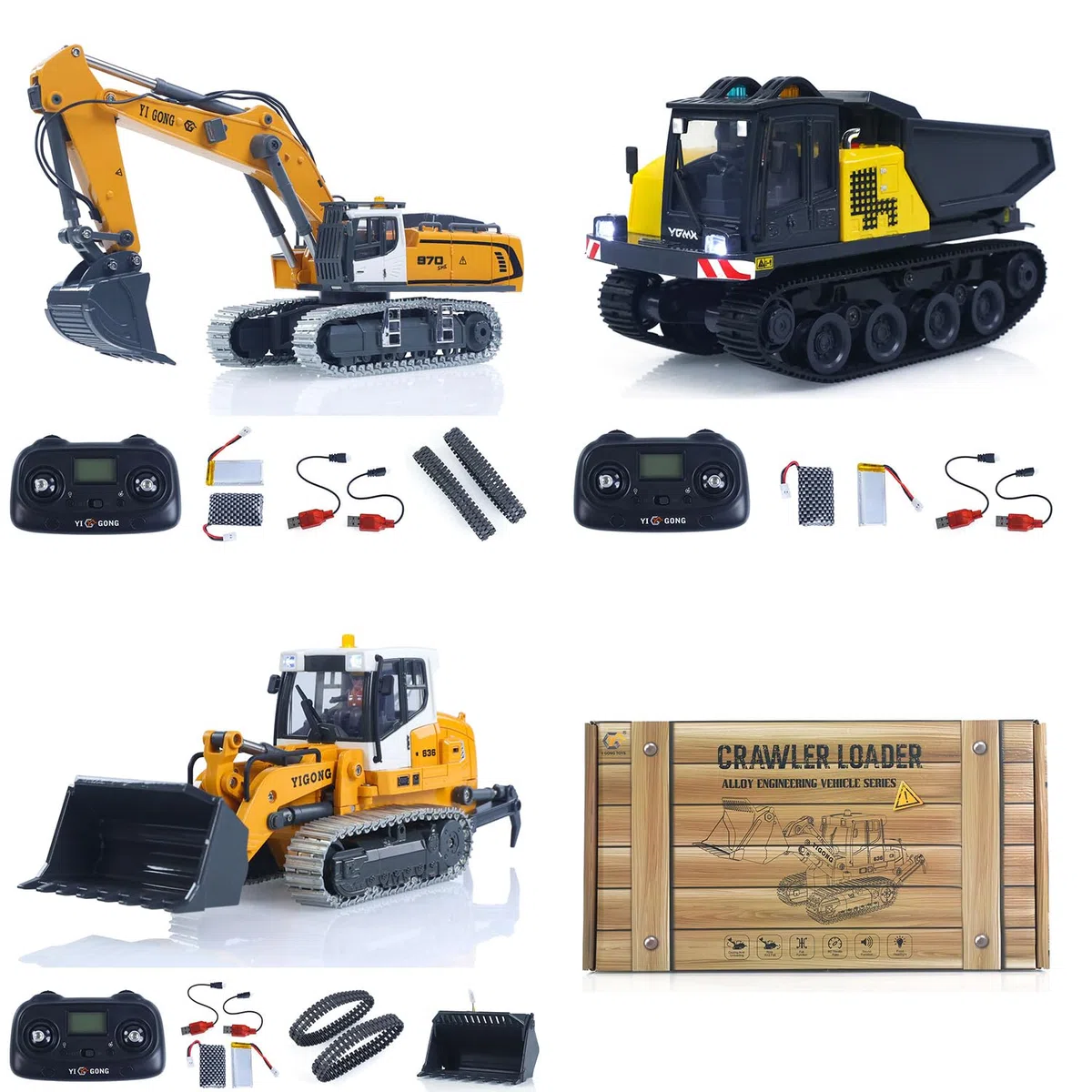 TOUCAN RC HOBBY 1/50 Funks teuer Bagger K970 Elektrischer RC Lader LR636 Muldenkipper Modell T14R BAU Fahrzeug Beleuchtung Sounds