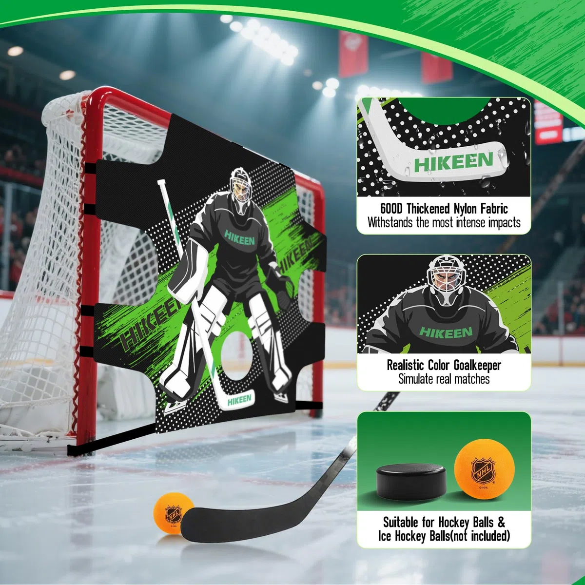 BOOSTEADY Hockey-Ziele Hockey Schießziel Hockey Targets reißfestes Street-Hockey Tor Ziel Torwartziel zum Üben