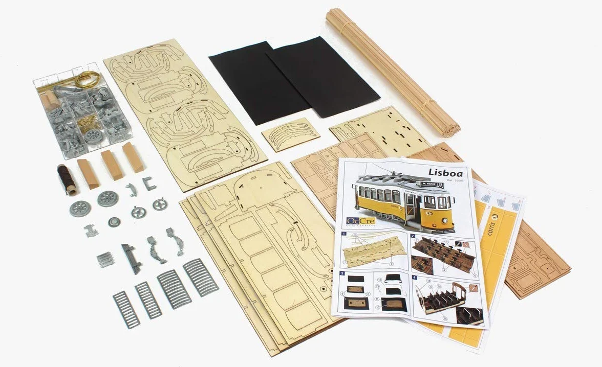 Occre Tram Lisboa Model Kit Scale 1:24 L:360mm H:220mm W:100mm Code 53005 …