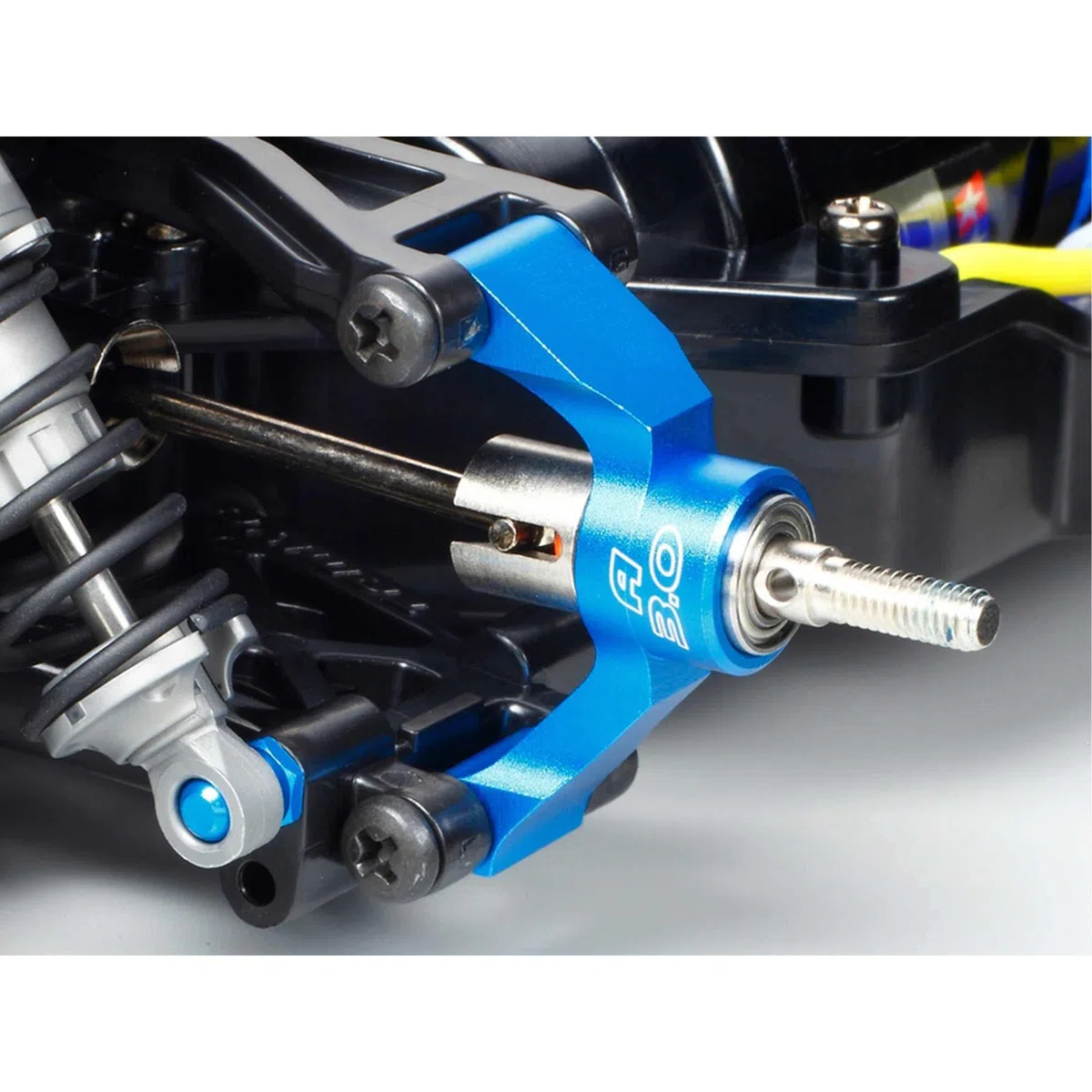 TAMIYA 47326-000 47326 47326-1:10 RC TT-02R Kit, ferngesteuertes Auto/Fahrzeug, Modellbau, Bausatz, Chassis, Hobby, schwarz