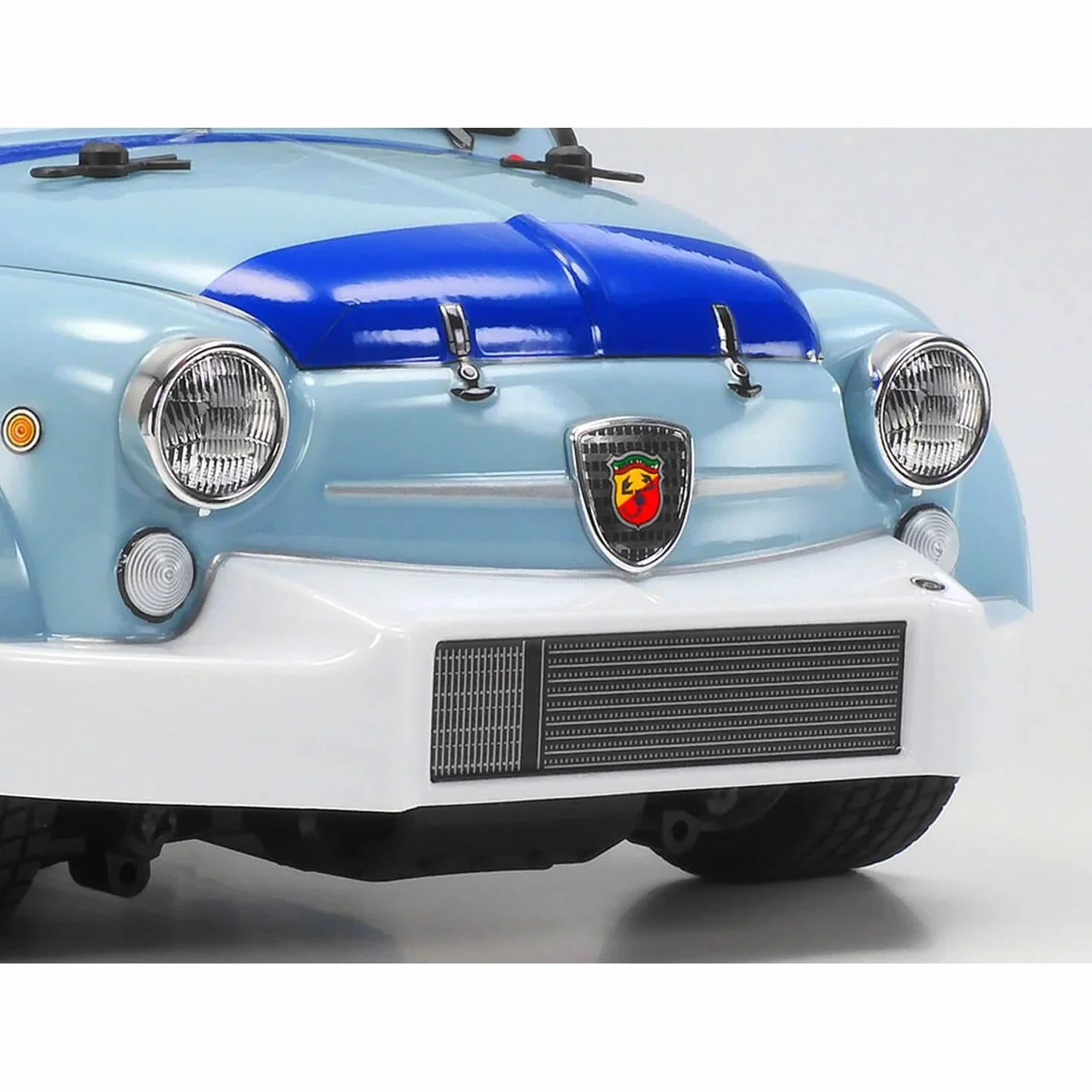 Tamiya 58721 1:10 RC FIAT Abarth 1000TCR MB-01 - ferngesteuertes Auto, Fahrzeug, Modellbau, Zusammenbauen, Hobby, RC Bausatz, unlackiert, Red