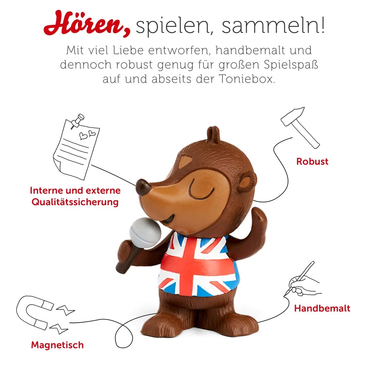 tonies Hörfiguren für Toniebox: 30 ENGLISCHE LIEBLINGSLIEDER Figur - ca 70 Min. Spieldauer - ab 3 Jahre
