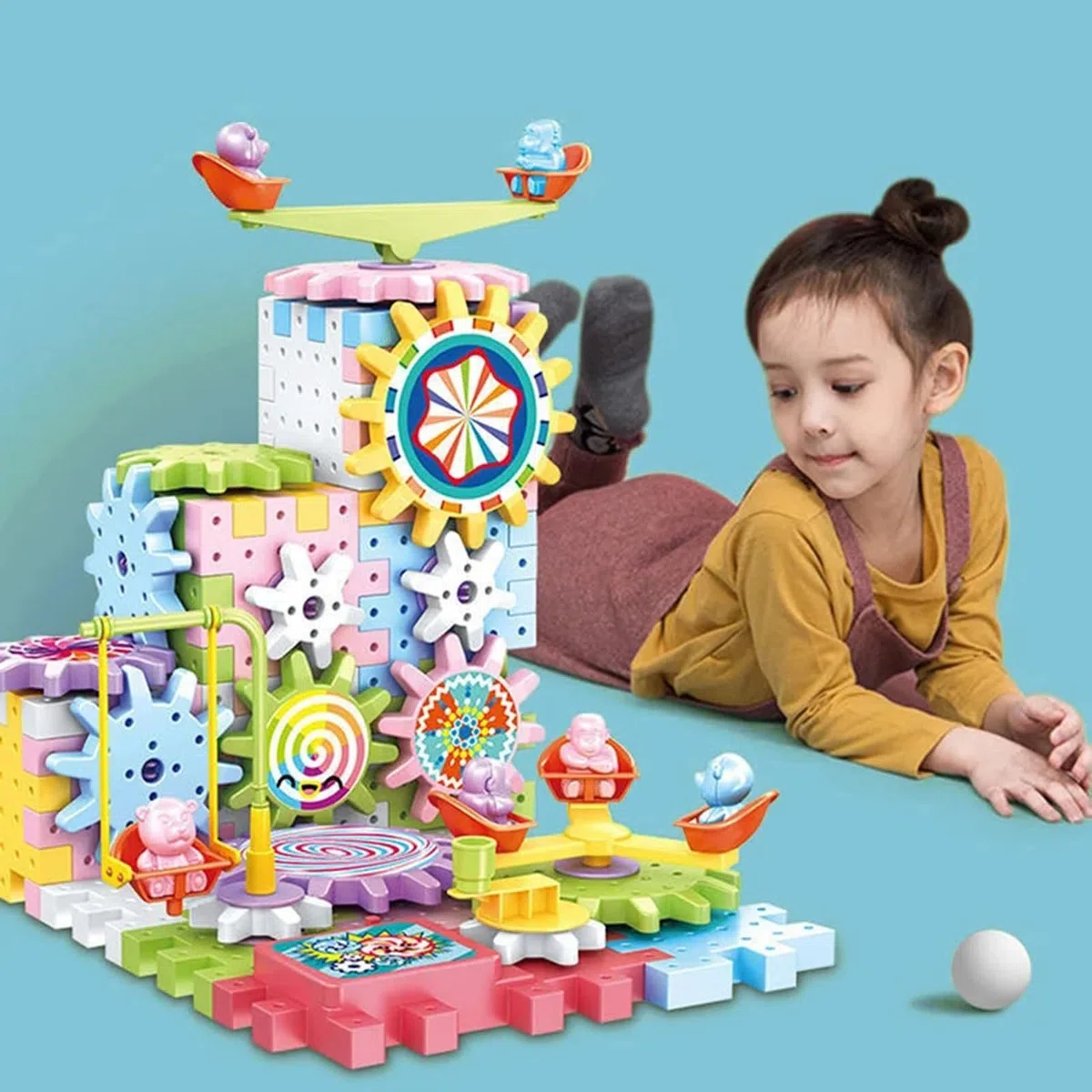 Spielzeug zum Bauen von Gear – Lernblock für Rotationsgeräte, interaktives Lernspielzeug, das von Menschen geschätzt werden kann | Entwicklung einer räumlichen Erkennung mit BL