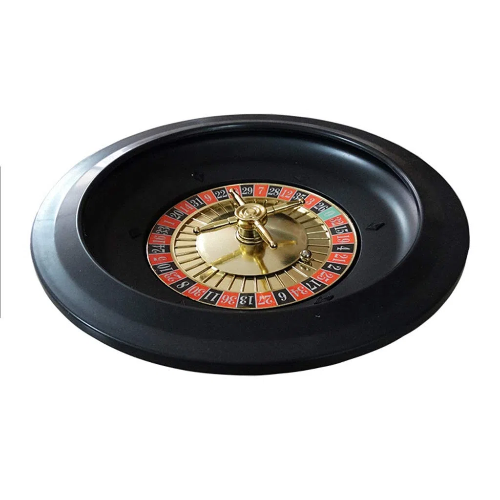 Roulette Spiel Set 25.4 cm mit Tischdecke, Chips, Sammelrechen und Stahlkugel für Party, Brettspiel, Casino Roulette, KTV Partyspiel, Grün und Schwarz, 10 Jahre+, 120.0 Jahre+