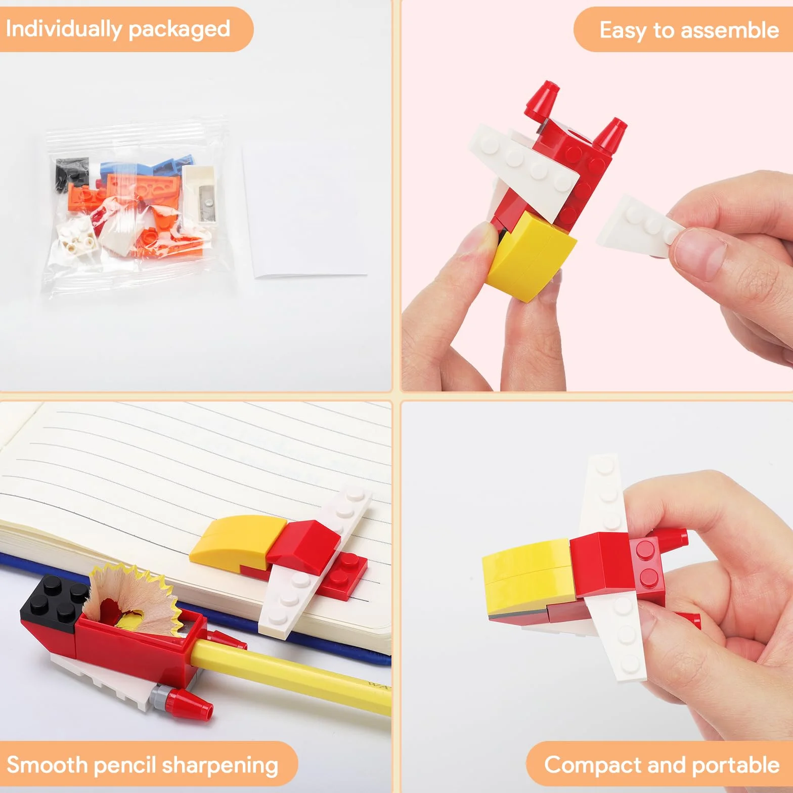 SKAMORI 24 Stück Anspitzer Mit Behälter für Kinder, Bleistiftspitzer für Mitgebsel Kindergeburtstag 5 6 7 8 9 10 Jahre, Give Aways Kindergeburtstag & Kleine Geschenke für Kinder