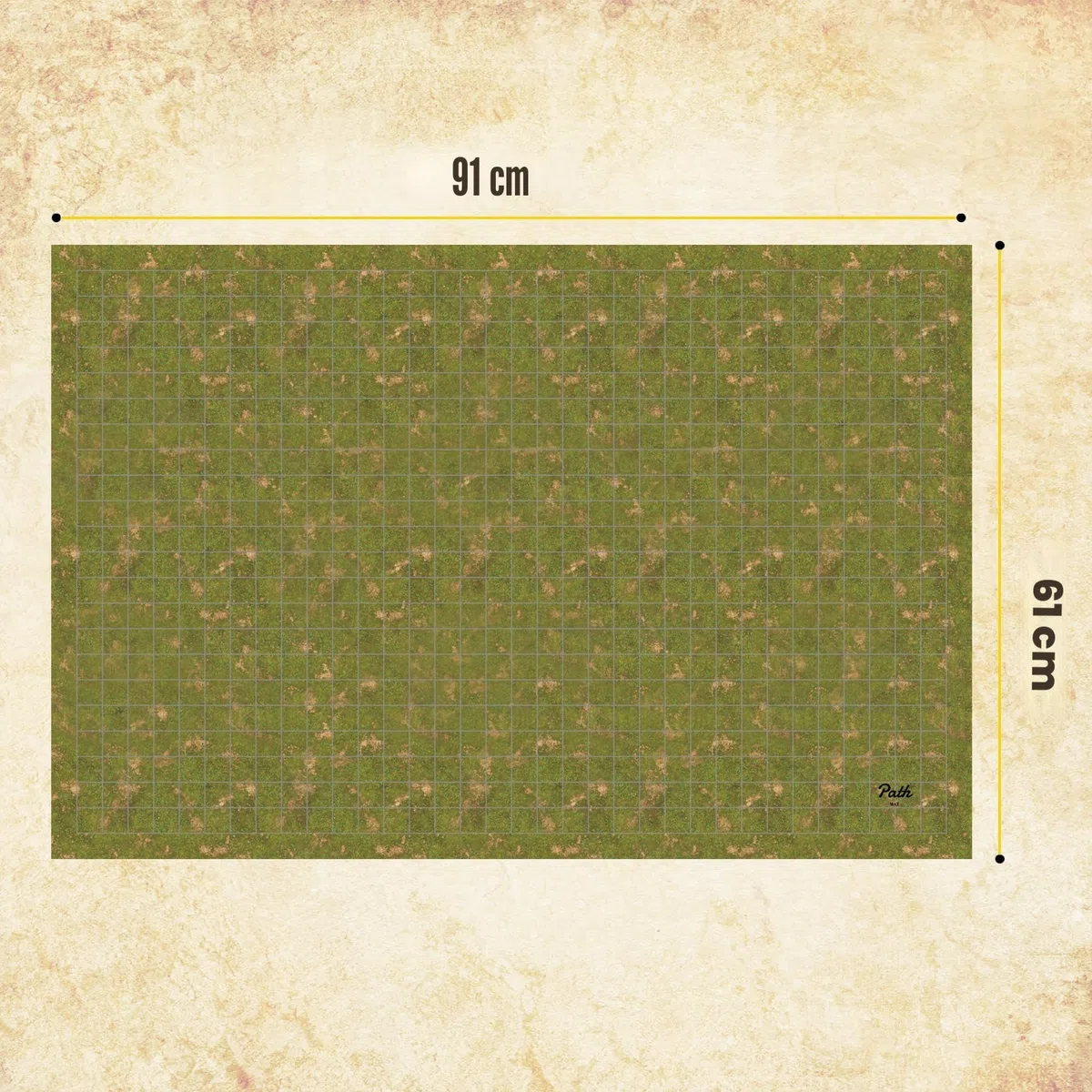 Path Gaming Battle Grid Spielmatte, doppelseitig, 91,4 x 61 cm, 3 Matten, 6 Gelände, 4 Marker, 1 Radiergummi und 1 Sprühflasche. Ideal für Dungeons and Dragons/DND