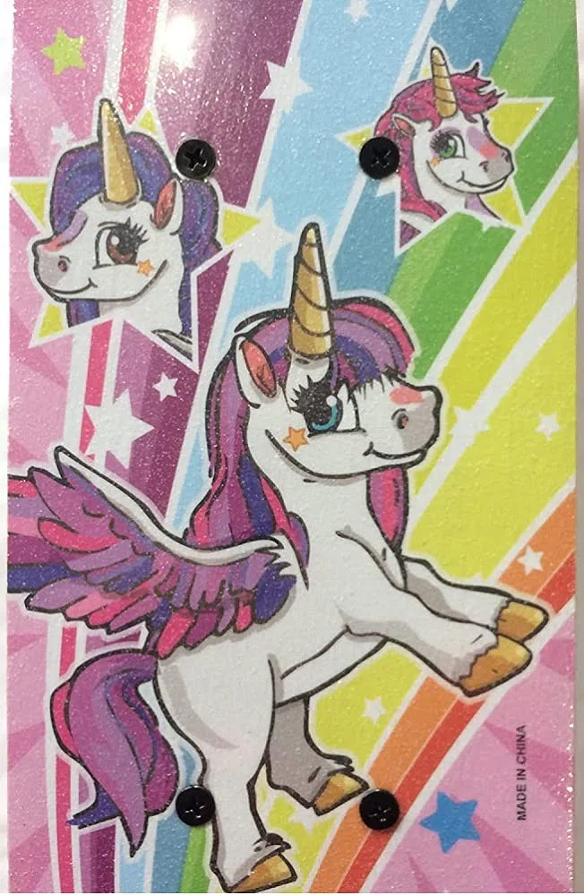 UNICORN SKATEBOARD WITH FLASHING WHEELS 17INCH