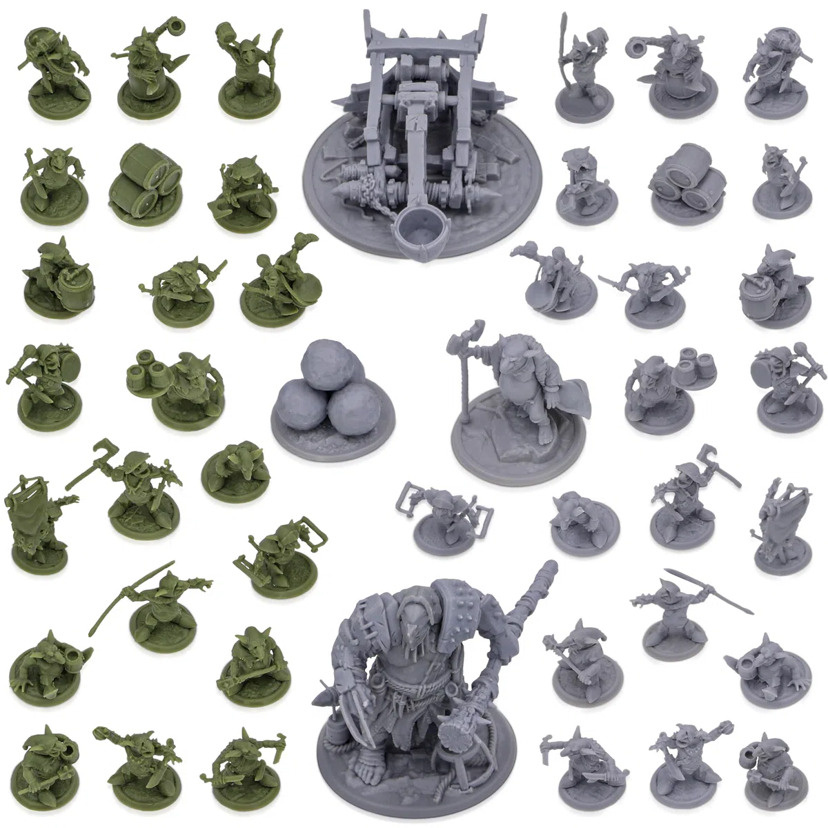 Path Gaming Fantasy Goblins Set für DND-Miniaturen, Figuren, RPG, 28 mm, Dungeons und Dragons, Unbemalt, Monster-Miniaturen, Tisch-Miniaturen