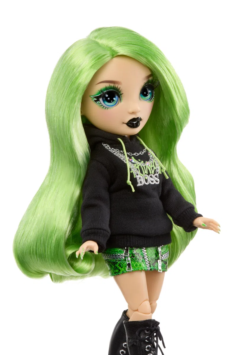 Rainbow High Style Icons Jade – 28 cm Modepuppe mit Langem, Kämmbarem Haar, Zweitem Outfit, Passender Tasche und einem Zweiten Paar Schuhe, Beweglich mit 13 Gelenkpunkten