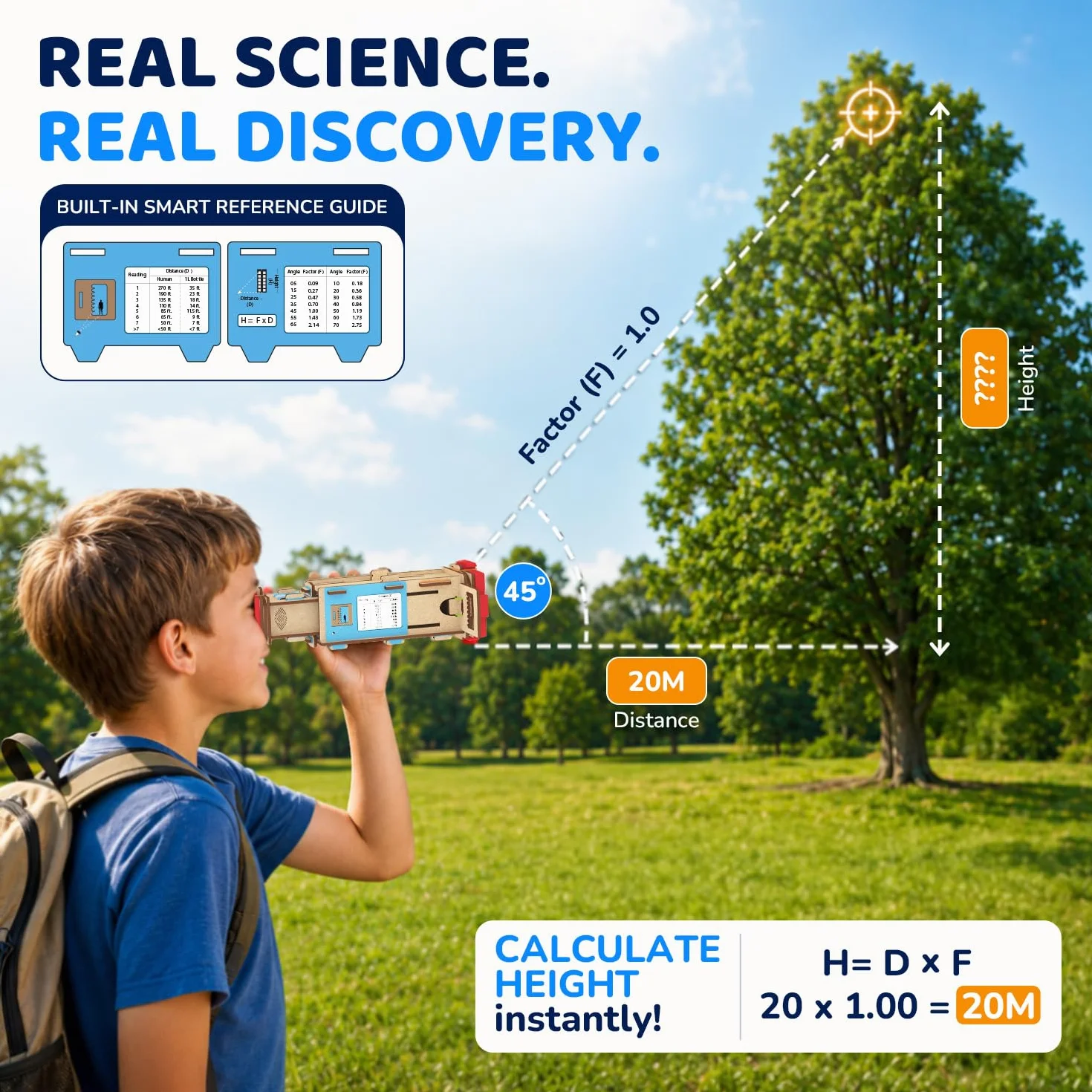 Smartivity Teleskop DIY STEM-Projekte für Kinder im Alter von 8–12–14 Jahren, messen Sie Höhe und Entfernung, perfektes lustiges Geschenk für Kinder im Alter von 8, 10, 12, 14 Jahren alte Jungen und