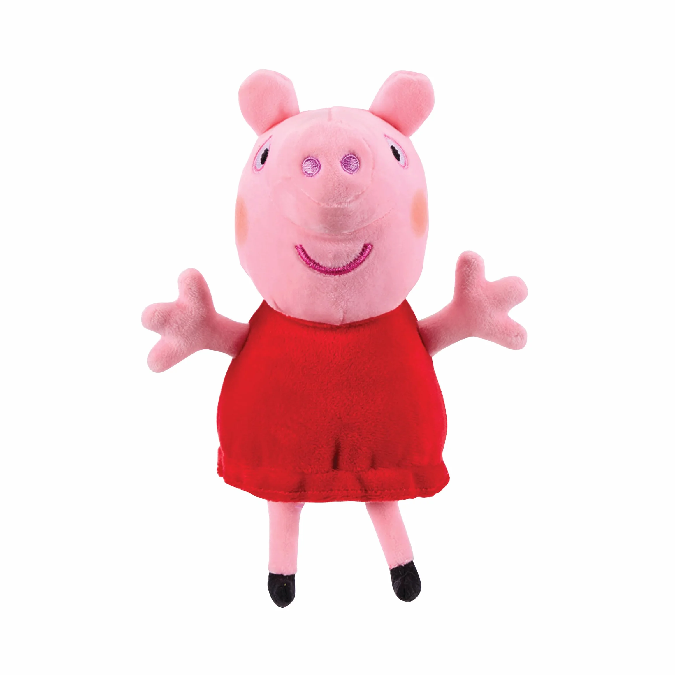 Peppa Pig Kuscheltiere 3er-Set – Peppa, Schorsch & Baby Evie – Superweiche Plüschfiguren im klassischen Peppa-Pig-Stil, Spielzeug ab 18 Monaten