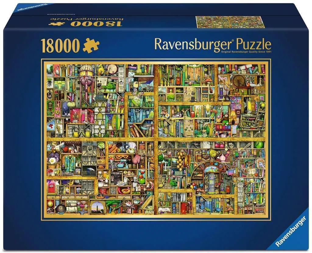 Ravensburger Puzzle 17825 - Magisches Bücherregal XXL - 18.000 Teile Puzzle für Erwachsene und Kinder ab 14 Jahren - XXL Puzzle