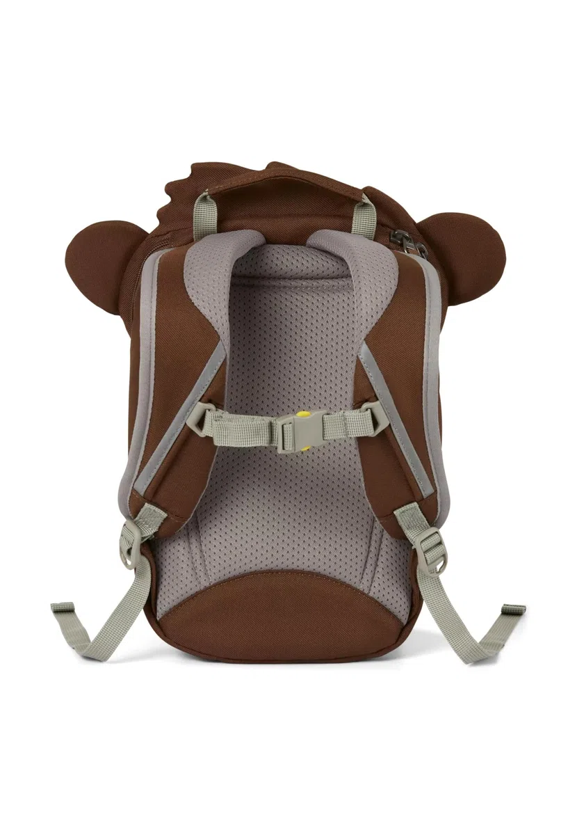 Affenzahn Kleiner Freund Bundle mit Trinkflasche und Brotdose, Kita Rucksack Set für 1-3 Jährige Affenzahn - Braun