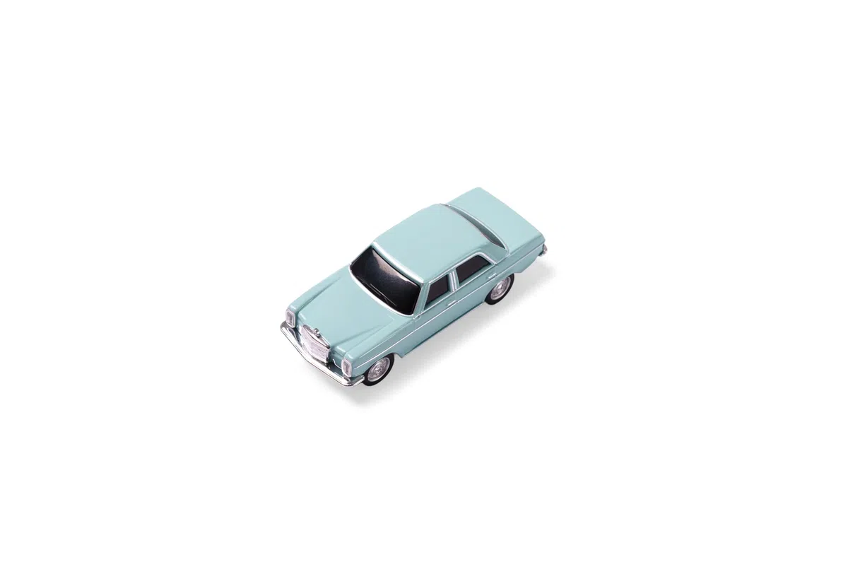Carson 500504170 1:87 M-B 200/8 blau 100% RTR - Fahrfertiges Modell, RC Auto, H0 Auto,RC Modell,Diorama Fahrzeug