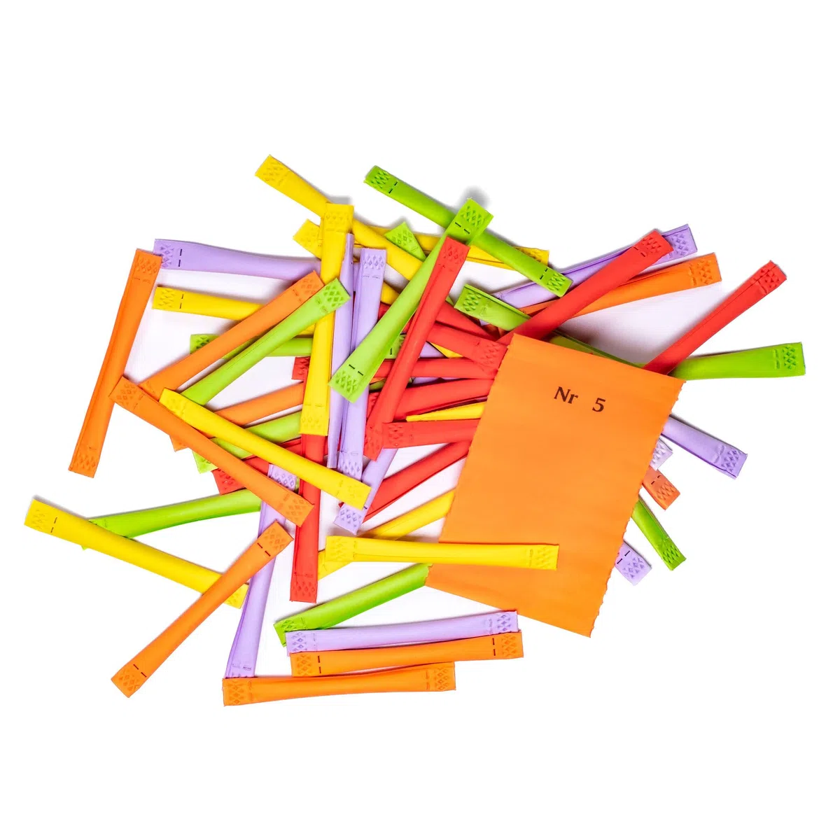 Tombola Lose - Regenbogenlose SET | 1-500 Gewinne | 1500 Nieten | inkl. Aufklebenummern | bunt gemischt