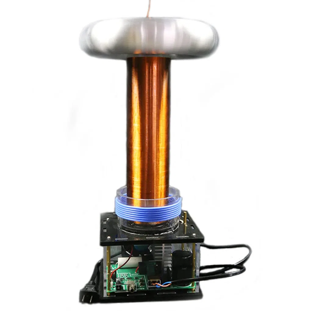Neuer Großer Tesla Coil 800W Musik Tesla Coil Lautsprecher - DIY Tesla Coil, Wissenschaftliche Experimente Desktop-Spielzeugmodell, Arc Generator Science Physics Learning Kit 220V
