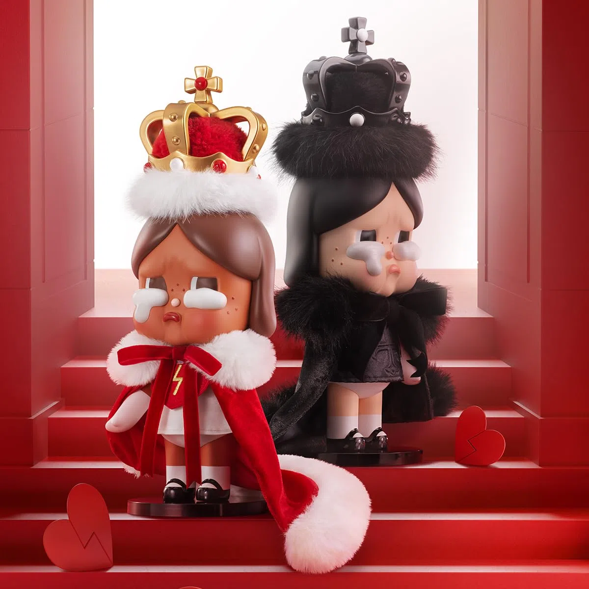 POP MART MEGA Crybaby 400% The Queen of Broken Heart Figures Anime Actionfiguren Sammelfiguren Sammler Kunstspielzeug Spielzeug Figuren Geschenk 1PC