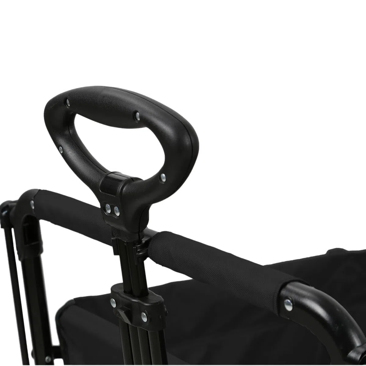 Bollerwagen FX-CT800 Komfort faltbar - Schwarz • Kinder Transportwagen mit Sonnendach • gepolsterte Innenraumverlängerung • robuste Räder • kompakt klappbarer Handwagen