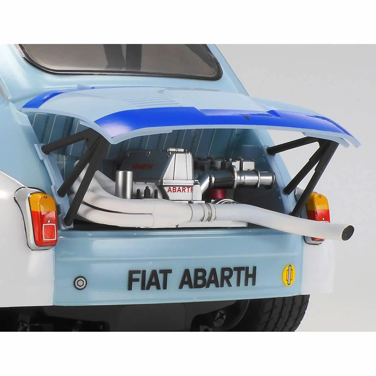 Tamiya 58721 1:10 RC FIAT Abarth 1000TCR MB-01 - ferngesteuertes Auto, Fahrzeug, Modellbau, Zusammenbauen, Hobby, RC Bausatz, unlackiert, Red