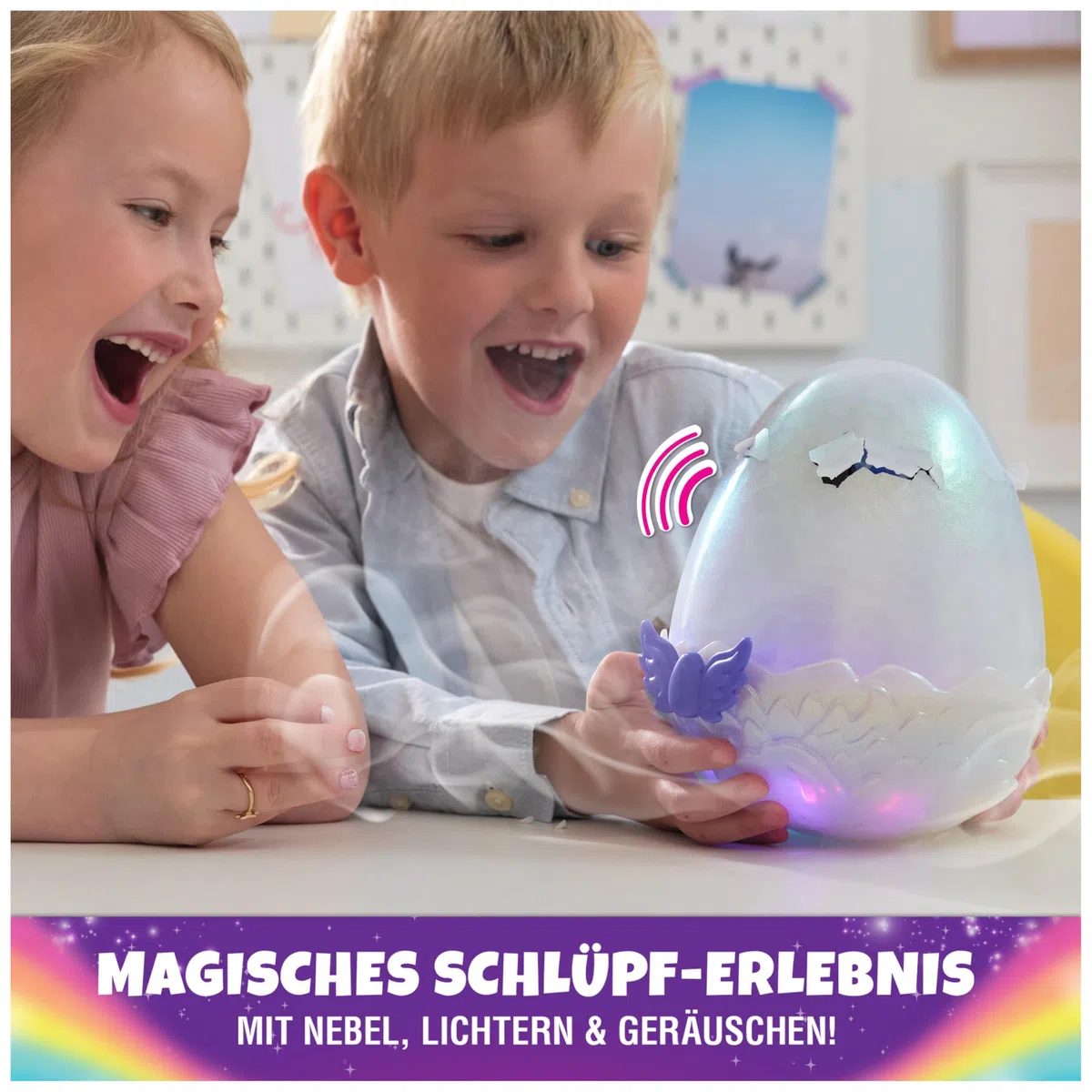 Hatchimals Alive Mystery Ei Draggle - magisches selbstschlüpfendes Ei ca. 25 cm groß mit interaktivem Überraschungs-Plüschtier, für Kinder ab 5 Jahren