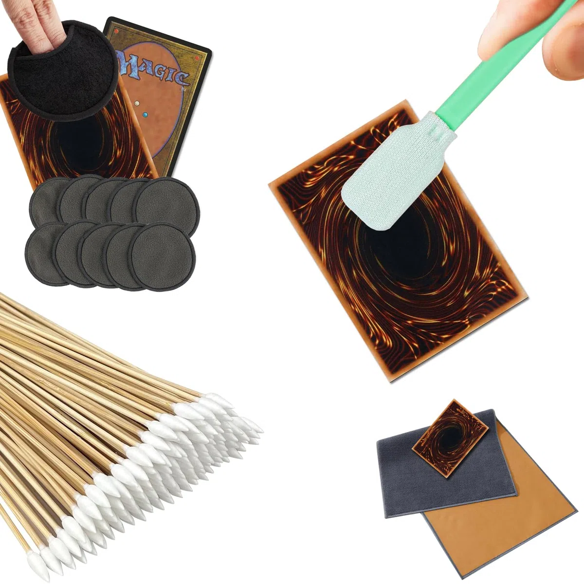 245-teiliges Karten-Abflachungs-Set, Karten-Reinigungsset für TCG-Sammler, Sammlerstück, Reinigung, Schutz