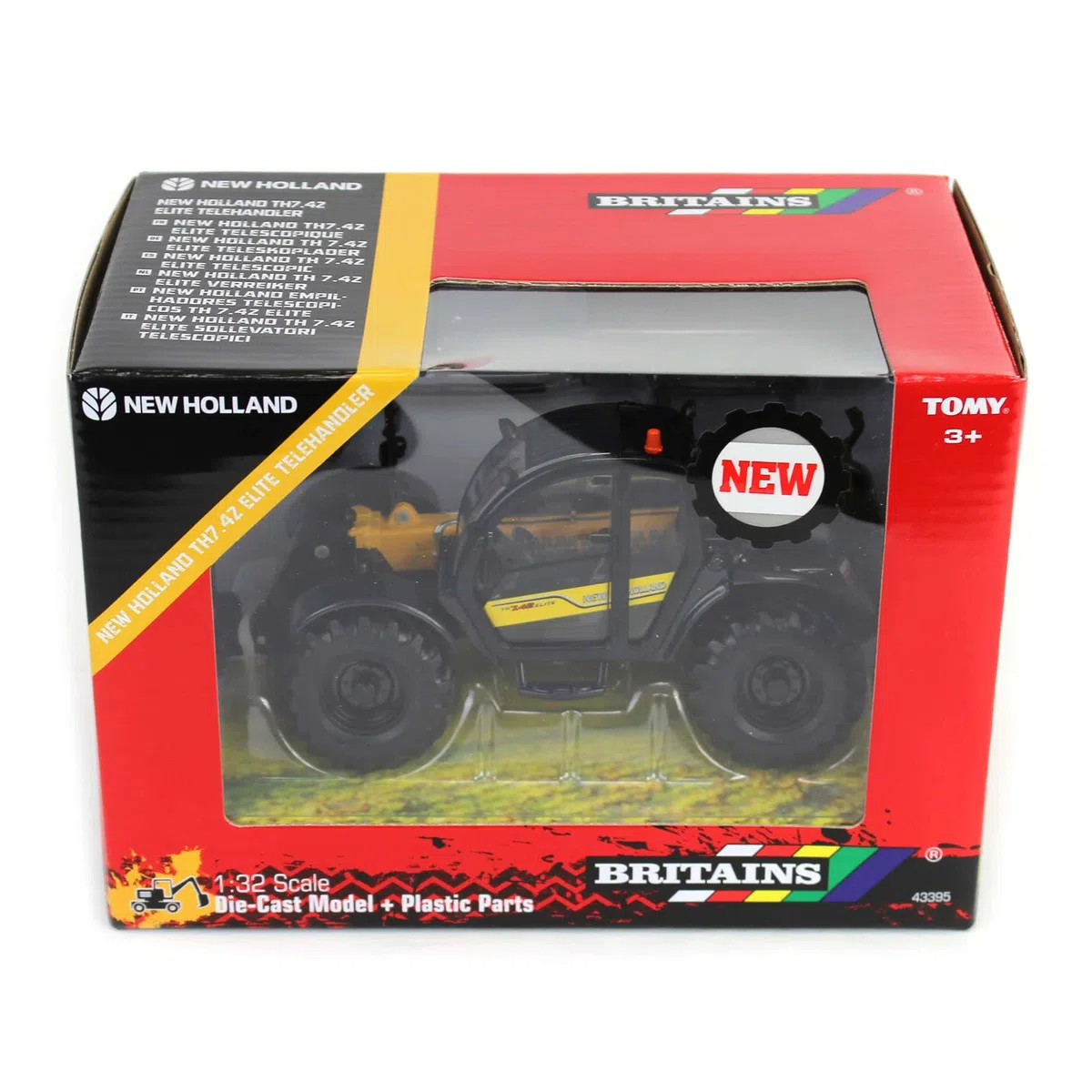 Britains New Holland TH7.42 Elite Teleskoplader, Realistisches Druckgussspielzeug, Langlebiges Modell für Kinder & Sammler, Bauernhofspielzeug ab 3 Jahren