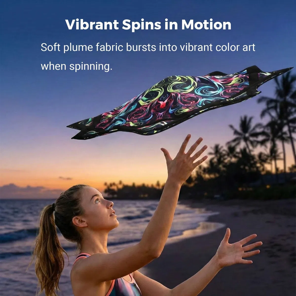 Von Anfänger bis Profi Spinning Cloth Flow Toy – Buntes Jonglier- und Flow-Prop, 24,4 Zoll, Paisley-Muster Flow Star Style