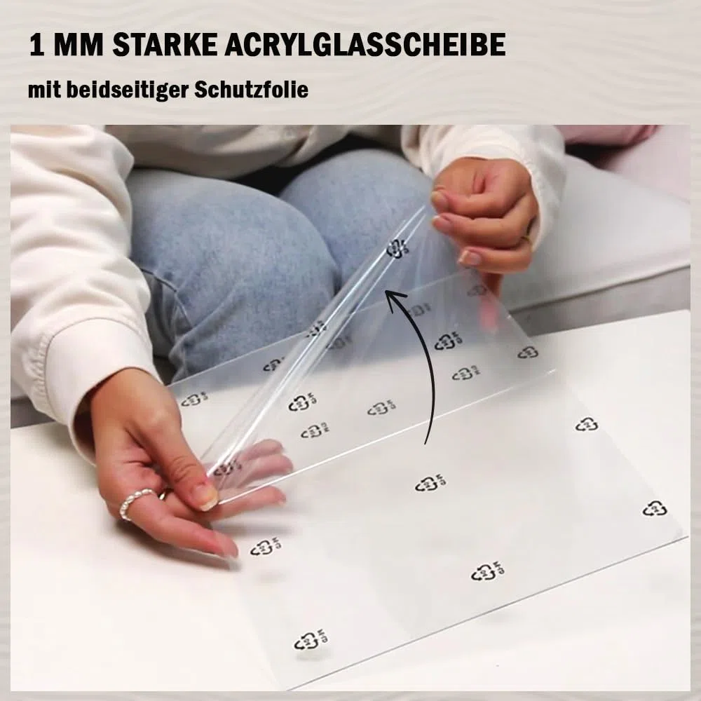 Haak Puzzlerahmen Tokio ANTIREFLEX/Entspiegelt Buche (Dekor) 50 X 70 cm (ca. 1000 Teile) Bilderrahmen Rahmen für Puzzle
