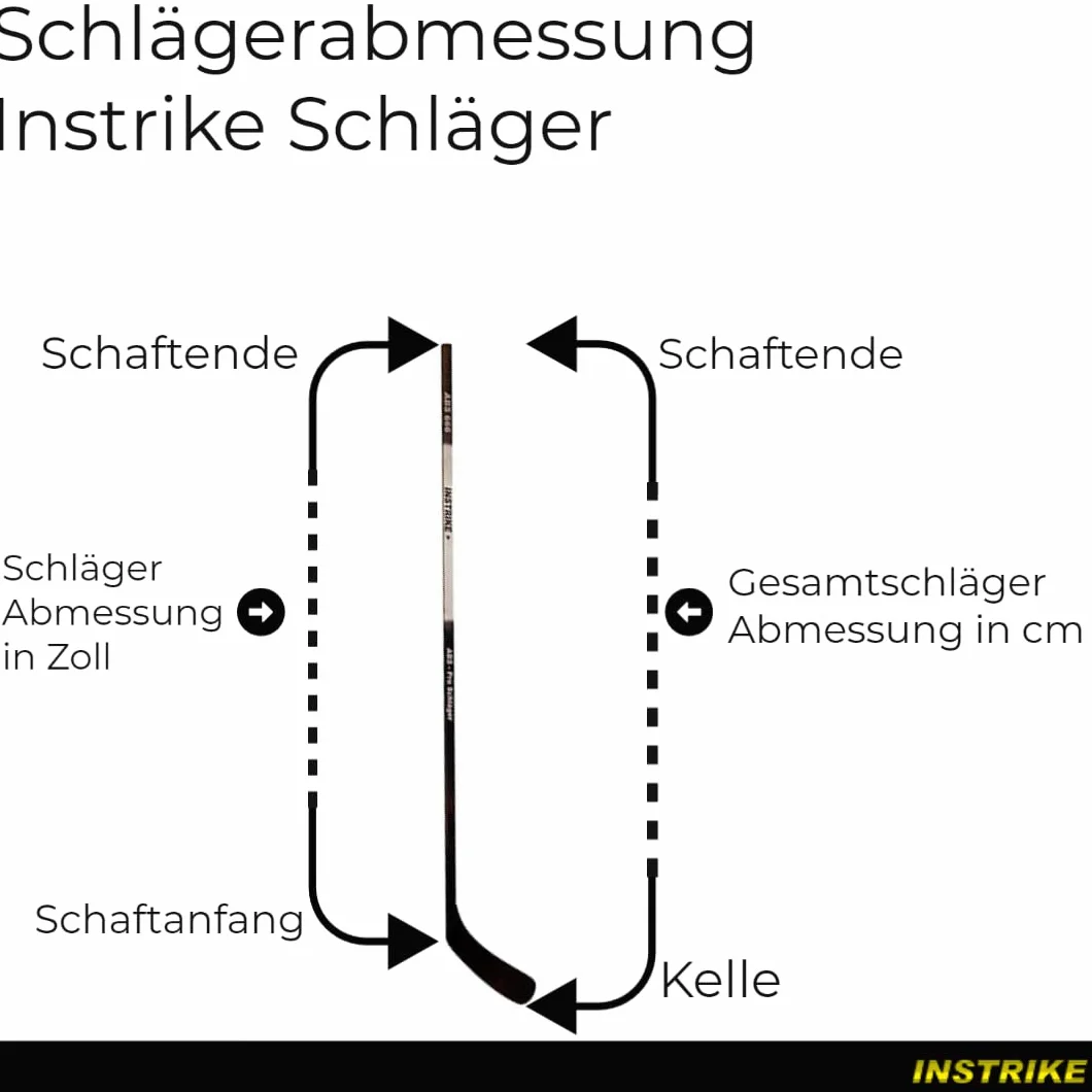 Street ST4000 Holzschläger Senior 60" 167,50 cm lang idealer Streethockey Schläger sehr stabil für Asphalt Seen Straße und Freizeit - Seite beachten