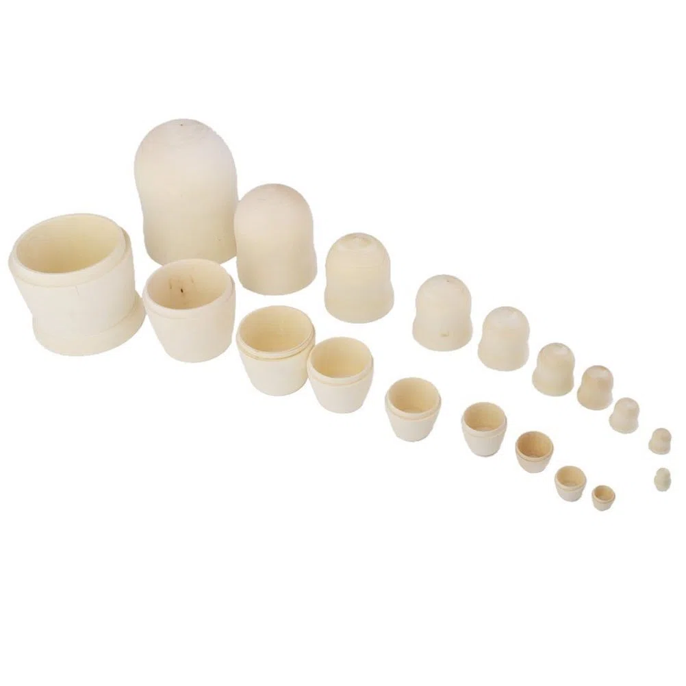ULTNICE Puppen Rohling DIY Hölzerne Blank Russische Nesting Puppen Holz Matroschka 10pcs