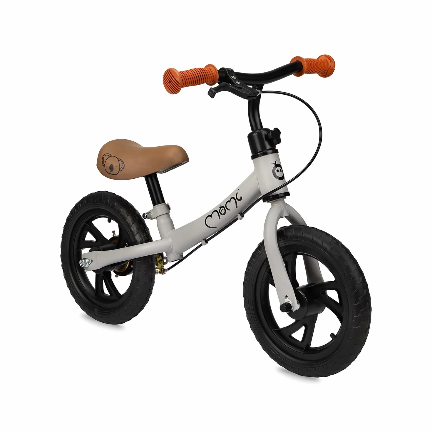 MoMi BREKI Kinderlaufrad für Mädchen und Jungen ab 3 Jahren (max. Körpergewicht 25 kg), Stabiler, Leichter Metallrahmen 3 kg, regulierbare Sattelhöhe mit Quick Release, pannensichere Eva-Räder