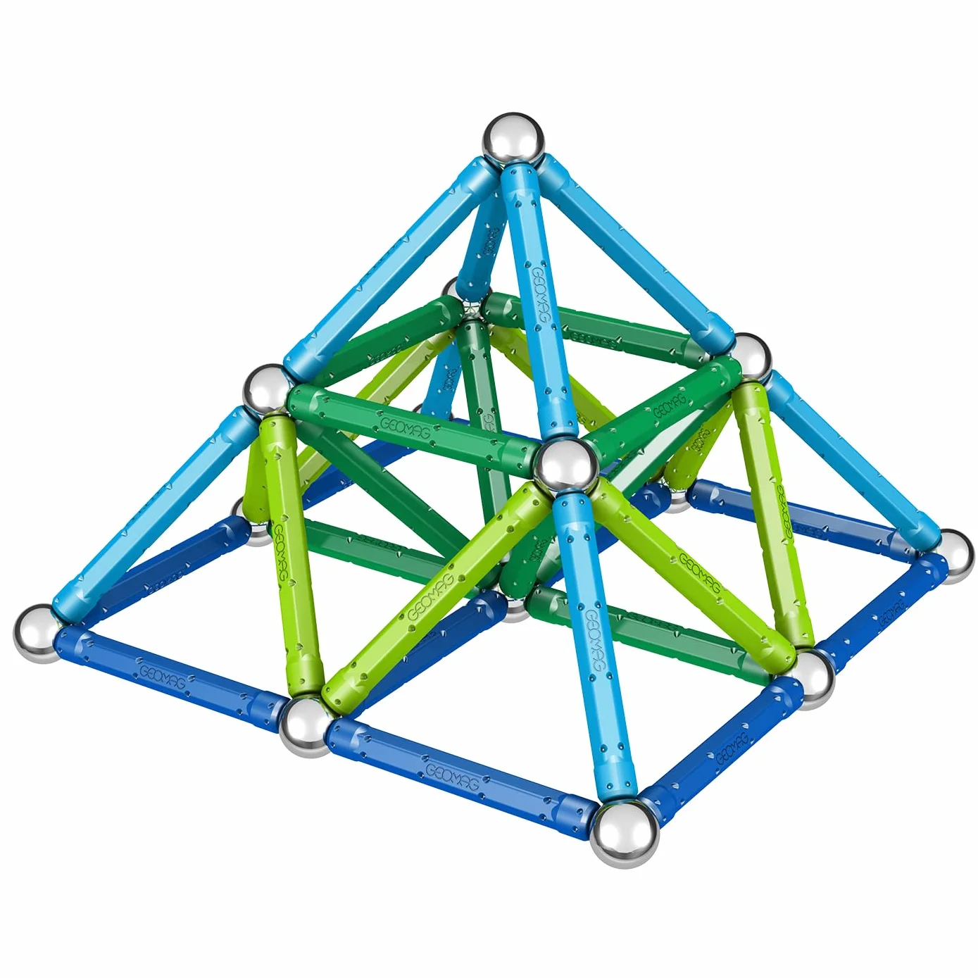Geomag Classic Color 91 Stück Magnetisches Spielzeug für Kinder, Geschenk für Jungen und Mädchen im Alter von 5 6 7 8 9 10 11 12 13 Jahren, magnetische Konstruktionen, Kinderspielzeug