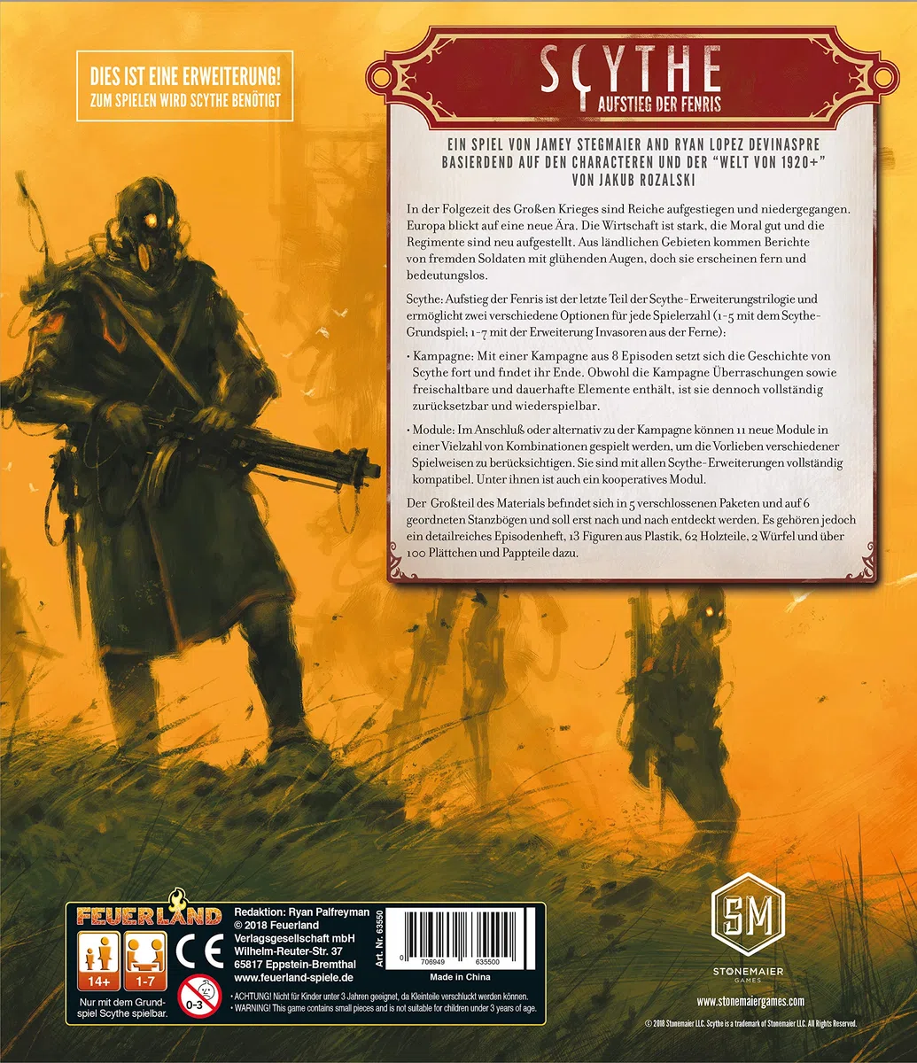 Feuerland Spiele 10 - Scythe & 22 - Scythe Aufstand der Fenris