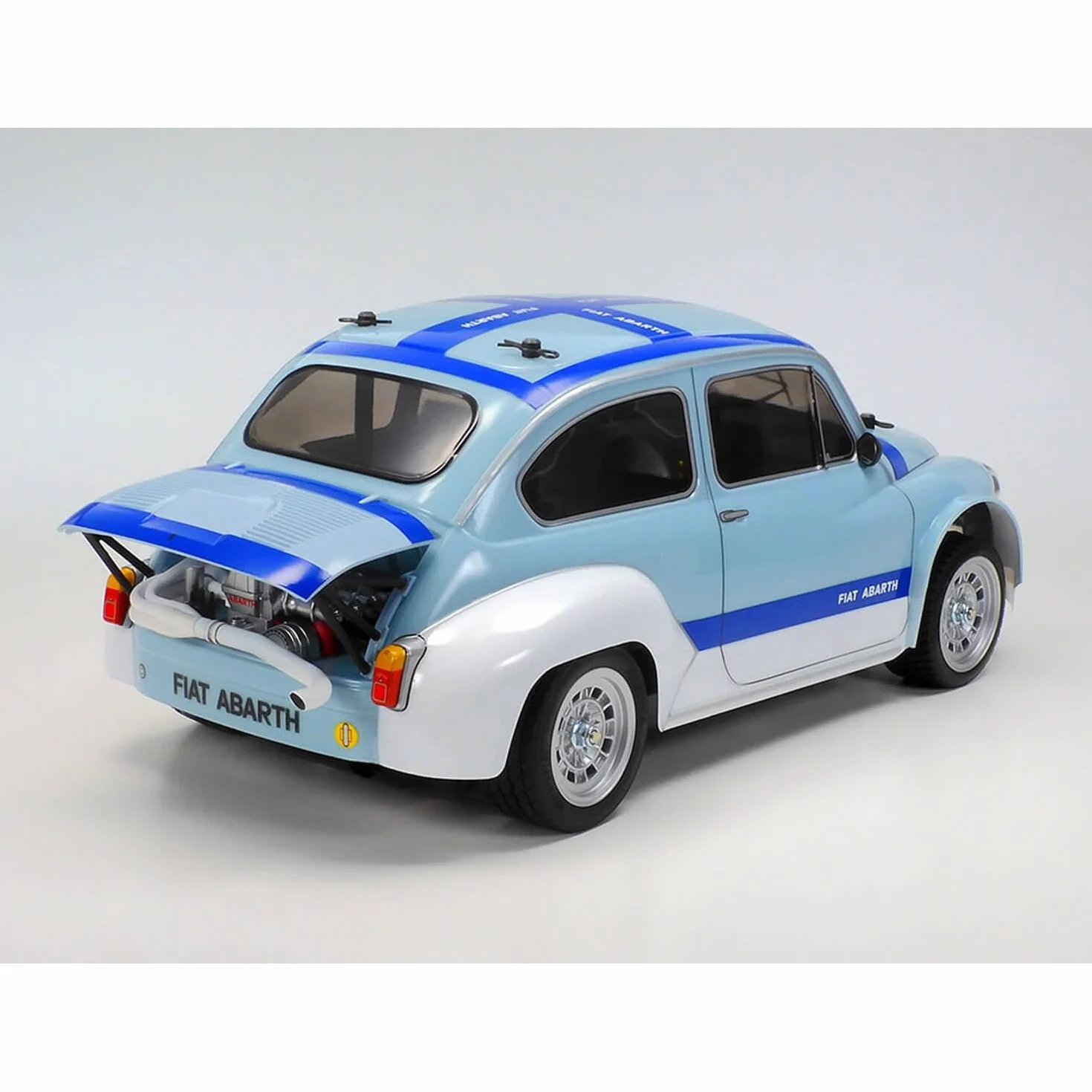 Tamiya 58721 1:10 RC FIAT Abarth 1000TCR MB-01 - ferngesteuertes Auto, Fahrzeug, Modellbau, Zusammenbauen, Hobby, RC Bausatz, unlackiert, Red