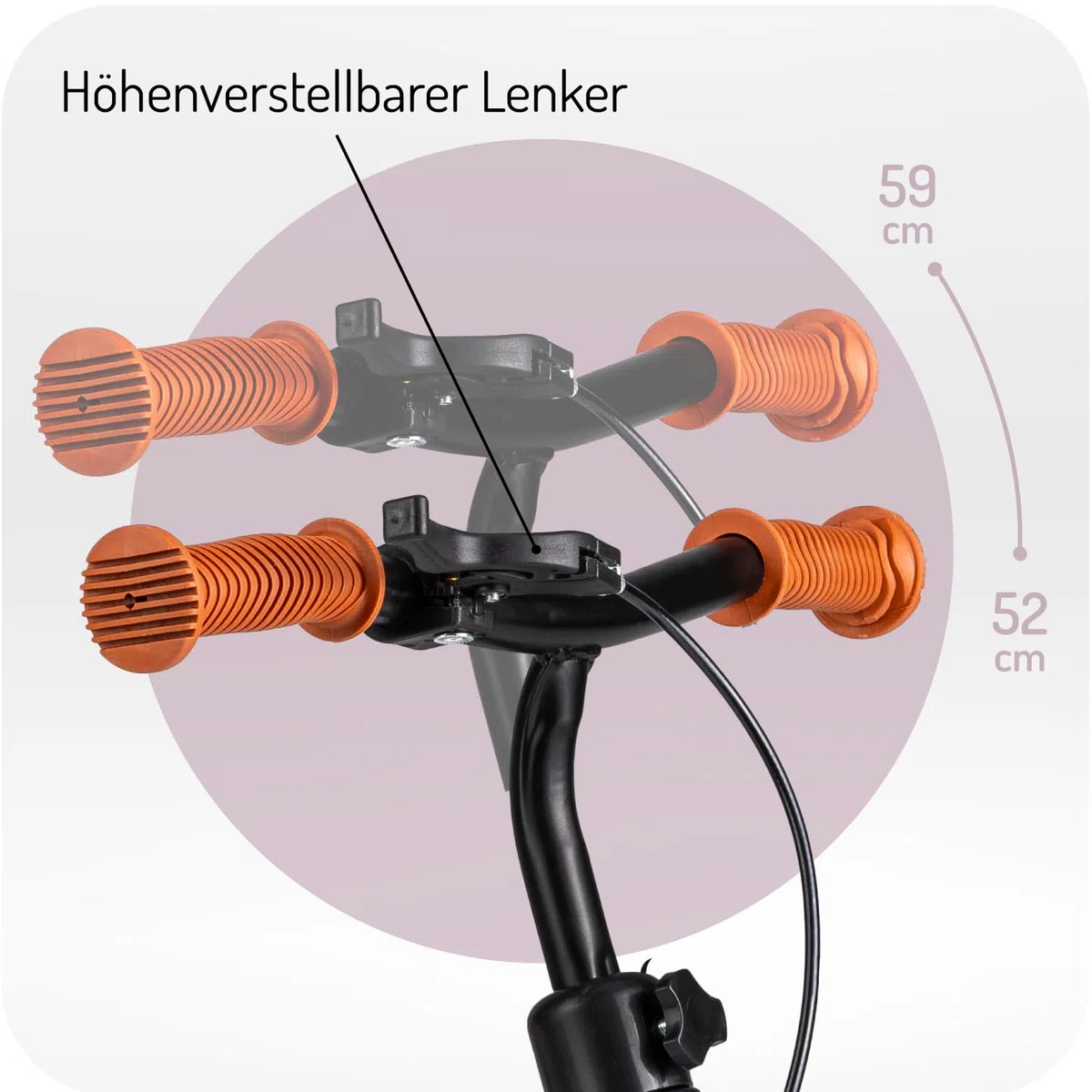 MoMi BREKI Kinderlaufrad für Mädchen und Jungen ab 3 Jahren (max. Körpergewicht 25 kg), Stabiler, Leichter Metallrahmen 3 kg, regulierbare Sattelhöhe mit Quick Release, pannensichere Eva-Räder