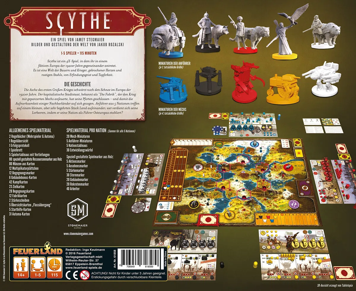 Feuerland Spiele 10 - Scythe & 22 - Scythe Aufstand der Fenris