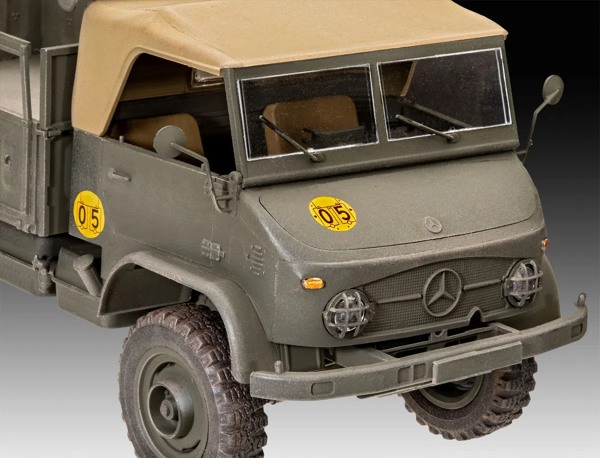 Revell Modellbausatz I Unimog 404 S I Detailreiches Level 4 Militärfahrzeug I 244 Teile I Maßstab 1:35 I für Kinder und Erwachsene ab 12 Jahren