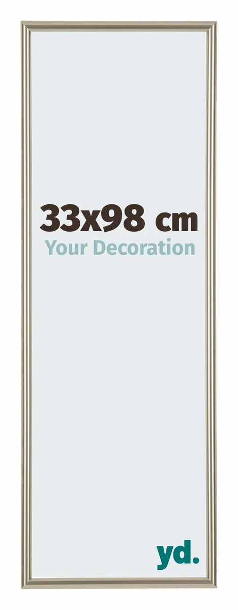 yd. Your Decoration - Puzzlerahmen 33x98 cm - Champagner - Puzzlerahmen 500-1000 Teile - Kunststoff Bilderrahmen - Annecy