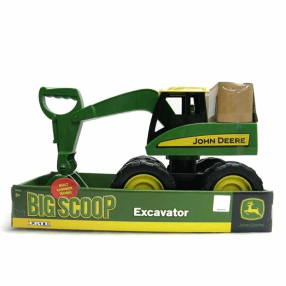 JOHN DEERE 35765M6 Spielzeugtraktor John Deere Big Scoop in grün, stabiler & robuster Kinderspielzeug Bagger aus Kunststoff für den Sandkasten, zum Spielen und Sammeln, ab 3 Jahre, Kinder Autos, Spielzeug für Jungen