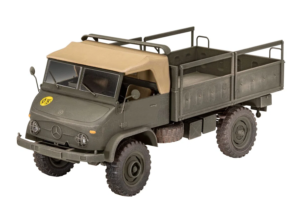 Revell Modellbausatz I Unimog 404 S I Detailreiches Level 4 Militärfahrzeug I 244 Teile I Maßstab 1:35 I für Kinder und Erwachsene ab 12 Jahren