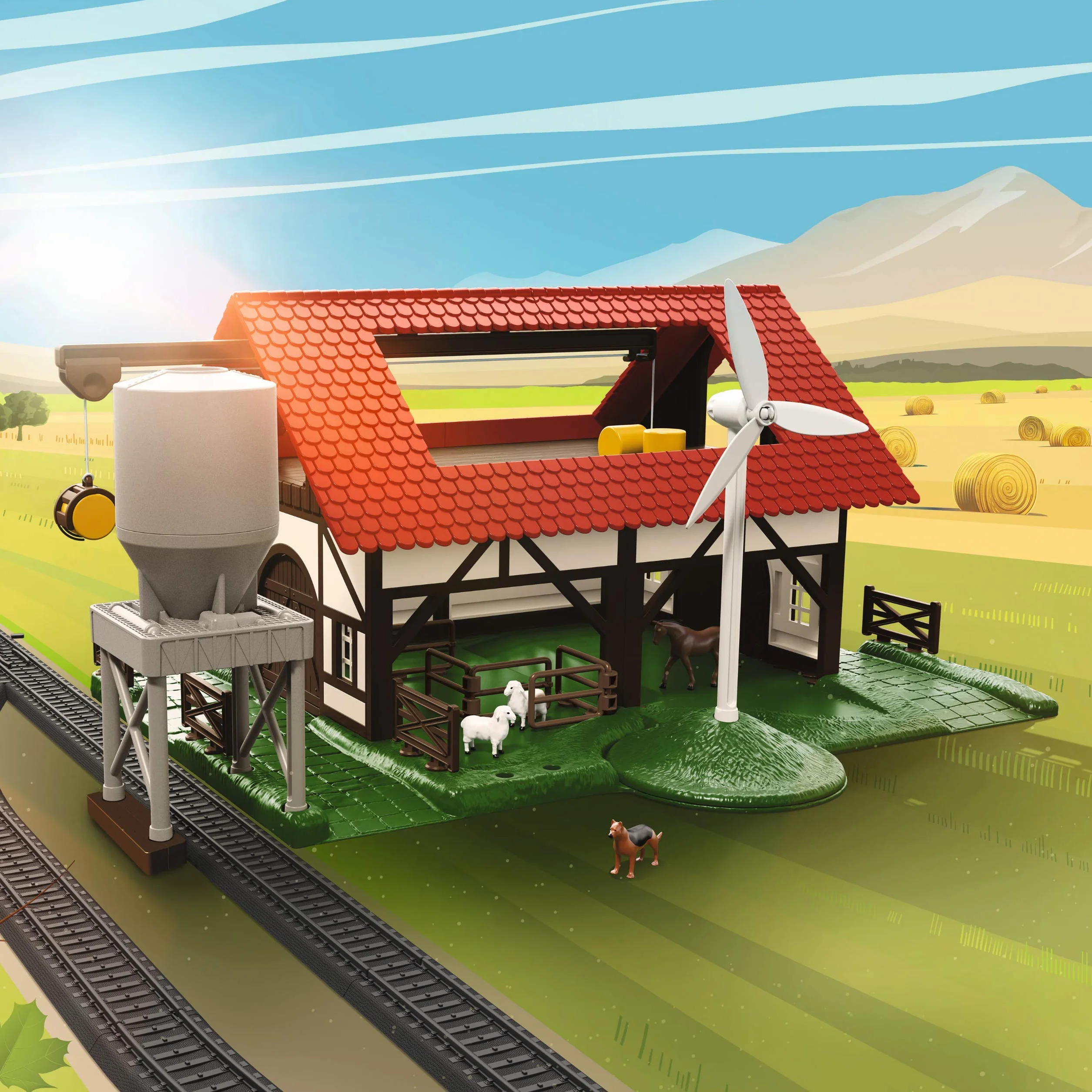 Märklin My World – 72212 - Bauernhof – Modellbahn Zubehör – Spur H0