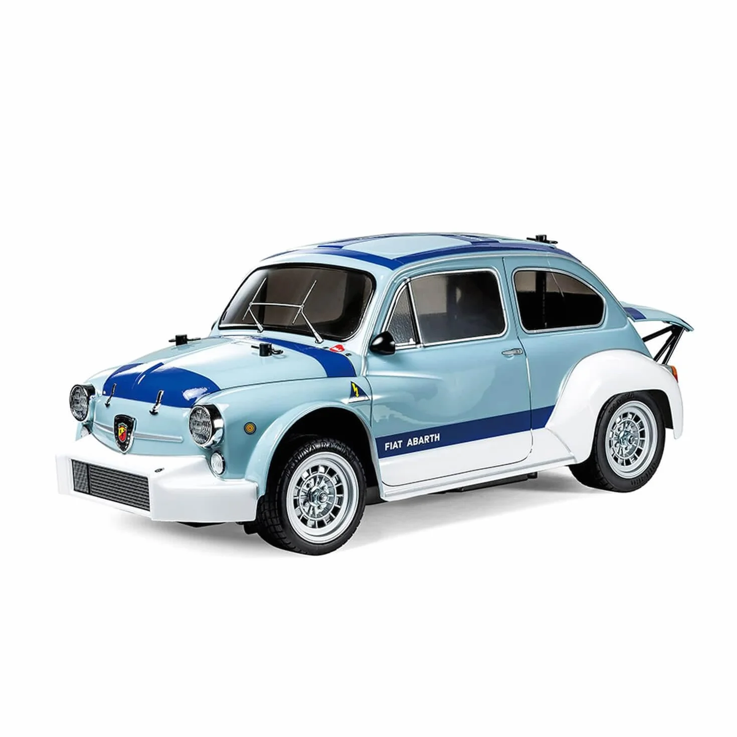 Tamiya 58721 1:10 RC FIAT Abarth 1000TCR MB-01 - ferngesteuertes Auto, Fahrzeug, Modellbau, Zusammenbauen, Hobby, RC Bausatz, unlackiert, Red