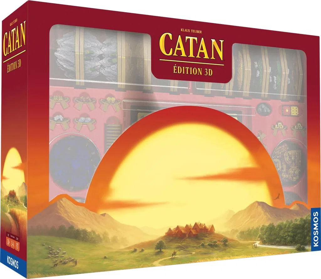 Kosmos – Asmodee – Catan – 3D Deluxe Edition – Gesellschaftsspiele – Strategiespiele – Entwicklungsspiel ab 10 Jahren – 3 bis 4 Spieler – französische Version