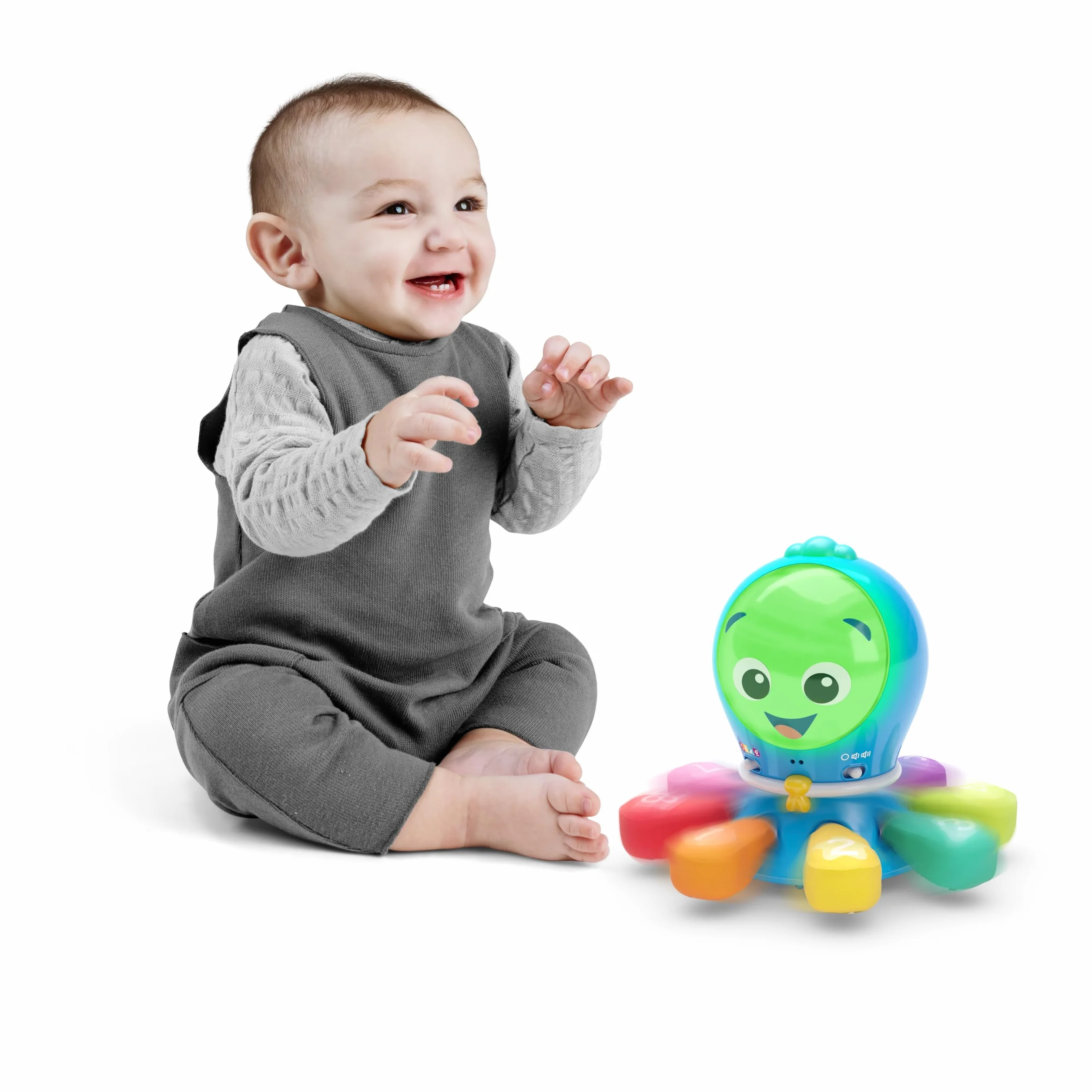 Baby Einstein Ocean Explorers Go Opus Go 4-in-1 Krabbeln & Fangen Aktivitäten Lernspielzeug, Musik und Lichter, Alter 3 Monate bis 5 Jahre