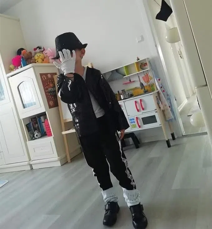 Weihnachten Halloween Cosplay Rollenspiel Suitable for handgefertigte, glänzende Punk-Konzerthandschuhe