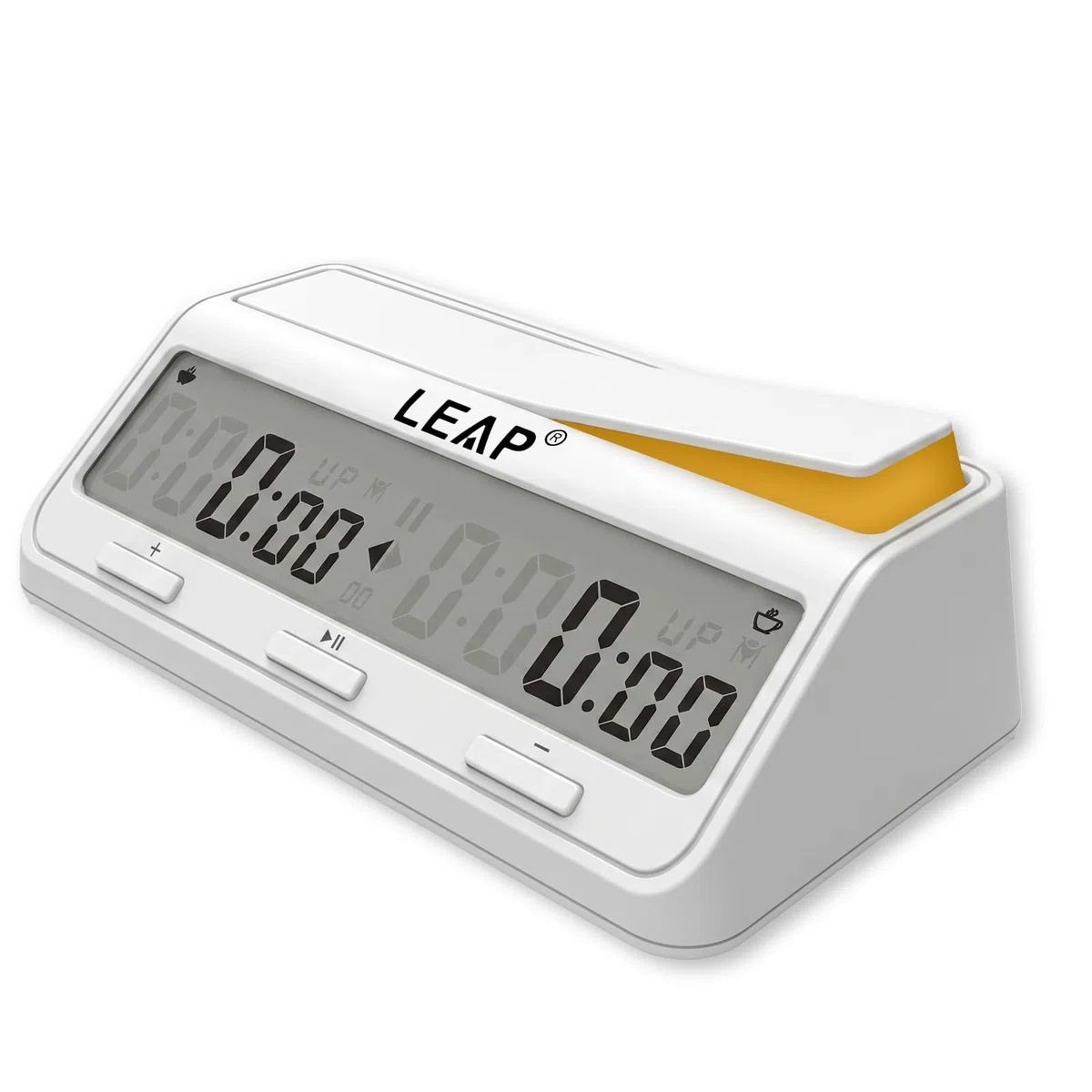 Leap Schachuhrprogramm, aktualisierter digitaler Timer, erweitert auf Spiel und Schachtimer mit Bonus und Verzögerung Countdown, -up, Alarm, Milchweiß